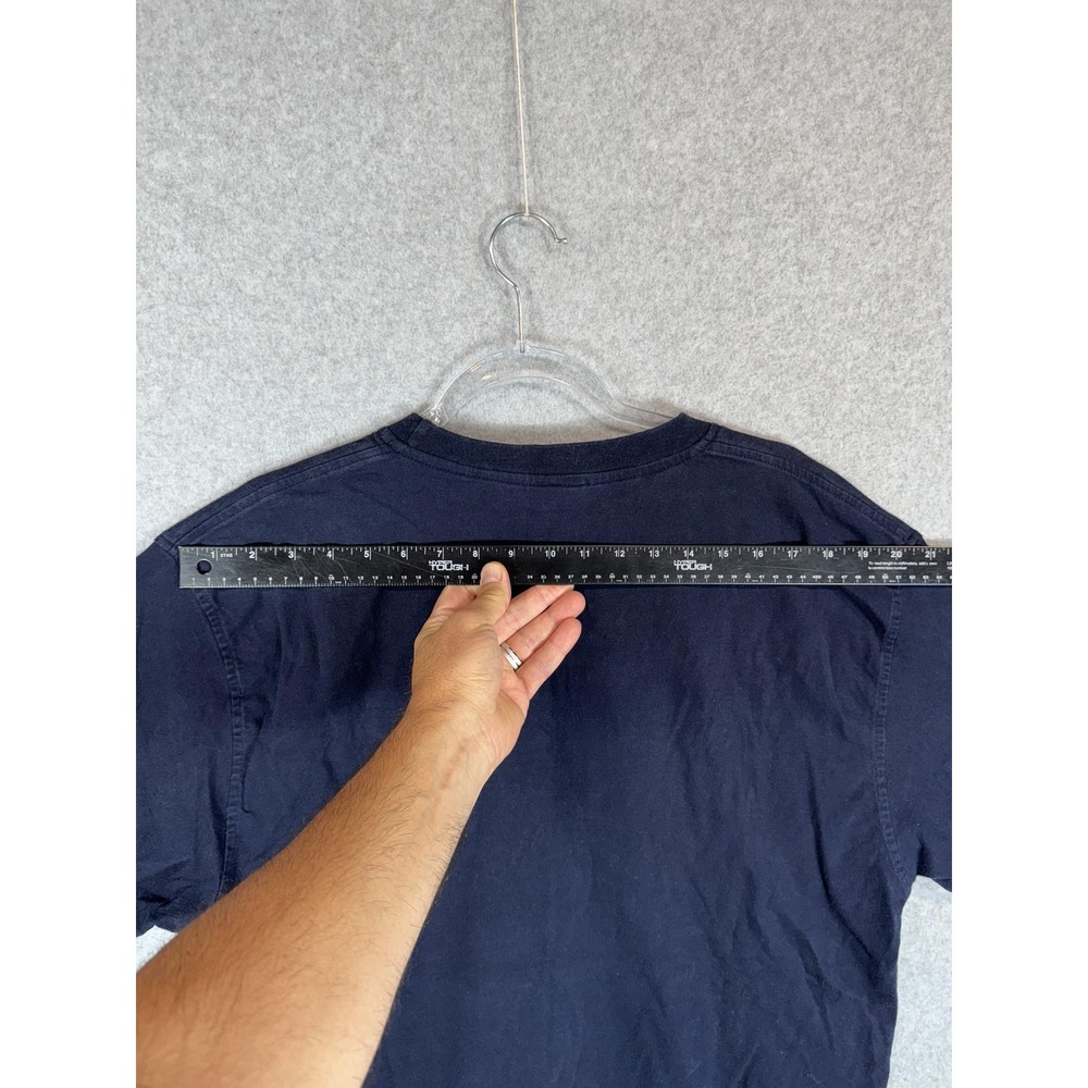 US Polo Assn Shirt Mens 2XL Navy Blue 1890 Embroidered Flag Graphic Cotton Tee - Picture 5 of 9